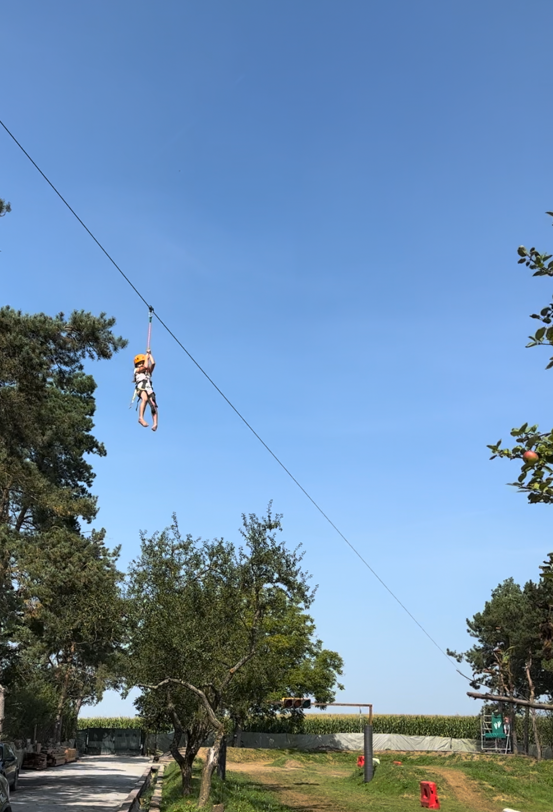 Activité Le Grand'air : la tyrolienne de 10m